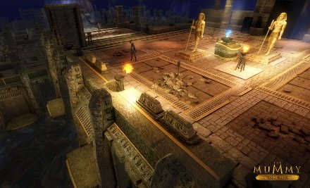 Lichteffekte im Tempel von The Mummy Online